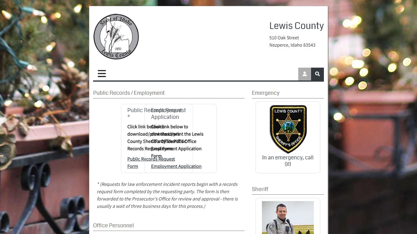 Lewis County Sheriff